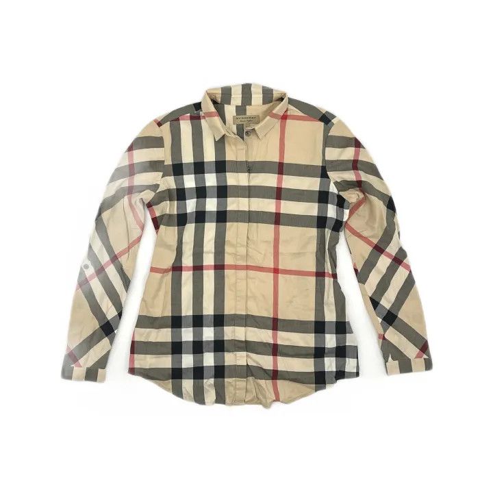 Burberry Burberry Plaid Long Sleeve Shirt for Women 0079 Size S / US 4 / IT 40 - 2 Thumbnail