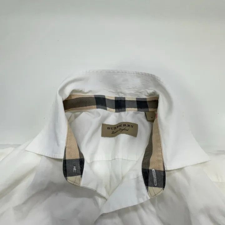 Burberry Burberry White Long Sleeve Shirt 0079 Size M / US 6-8 / IT 42-44 - 6 Thumbnail
