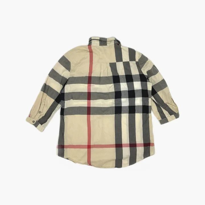 Burberry Burberry Plaid Loose Button Long Sleeve Shirt 0079 Size L / US 10 / IT 46 - 3 Thumbnail