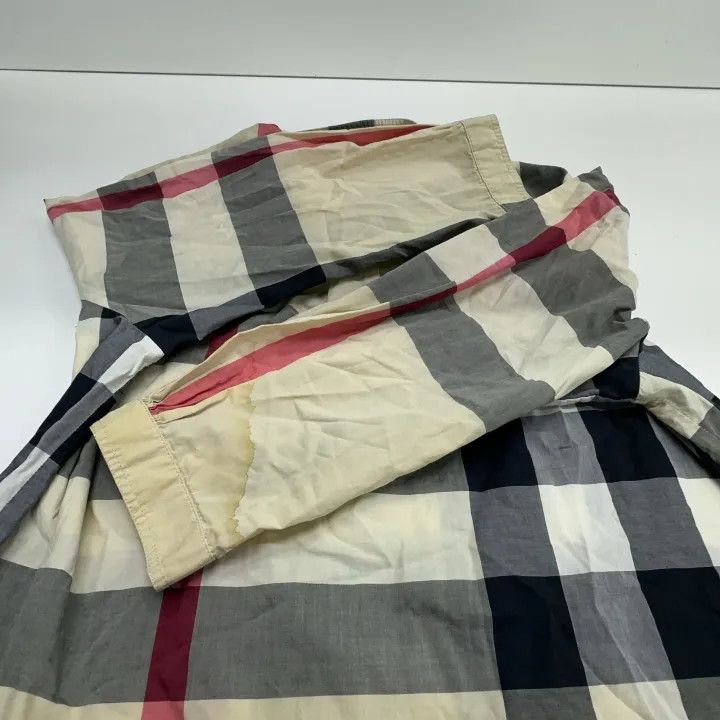 Burberry Burberry Plaid Loose Button Long Sleeve Shirt 0079 Size L / US 10 / IT 46 - 10 Thumbnail