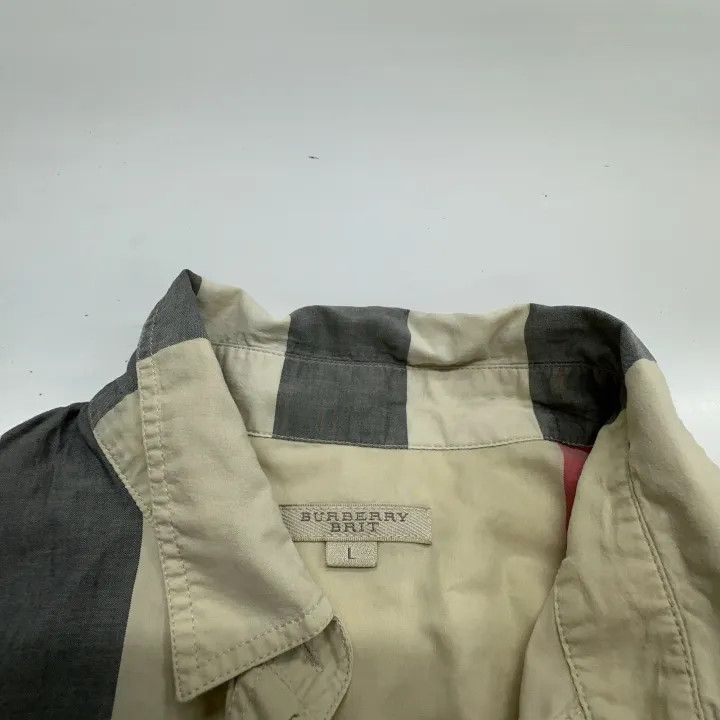 Burberry Burberry Plaid Loose Button Long Sleeve Shirt 0079 Size L / US 10 / IT 46 - 5 Thumbnail