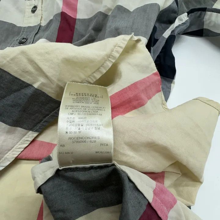 Burberry Burberry Plaid Loose Button Long Sleeve Shirt 0079 Size L / US 10 / IT 46 - 4 Thumbnail