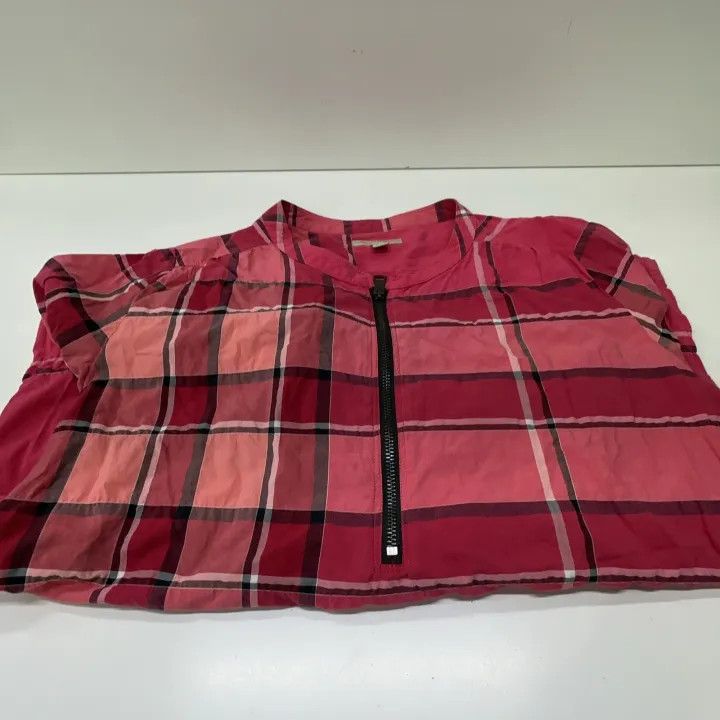 Burberry Burberry Casual Fashion Plaid Half-Zip Top 0079 Size S / US 4 / IT 40 - 8 Thumbnail