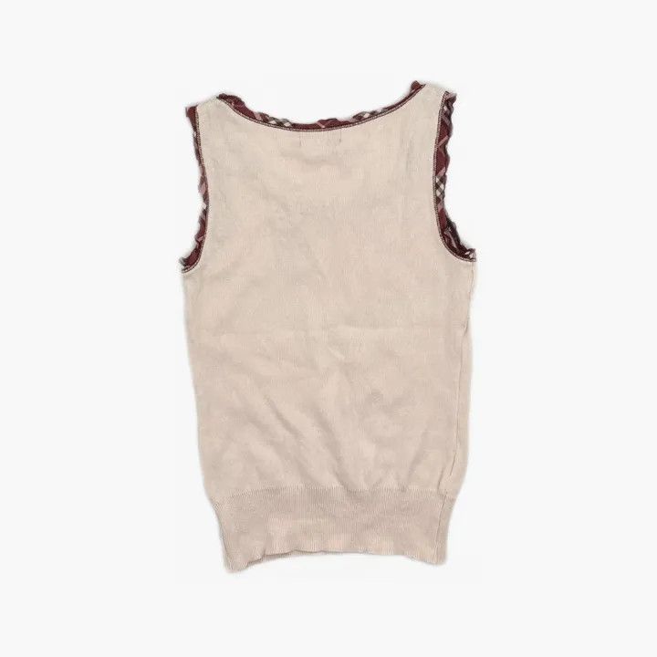 Burberry Burberry Casual Solid Color Knit Vest 0079 Size M / US 6-8 / IT 42-44 - 3 Thumbnail