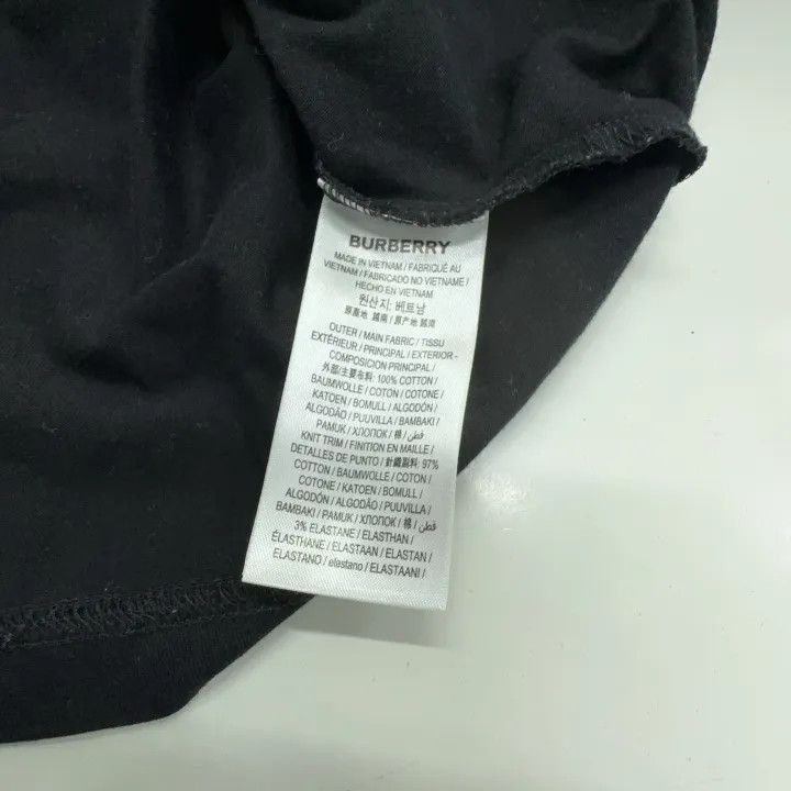 Burberry Burberry Monogram Motif Embroidered Cotton T-Shirt 0079 Size M / US 6-8 / IT 42-44 - 5 Thumbnail