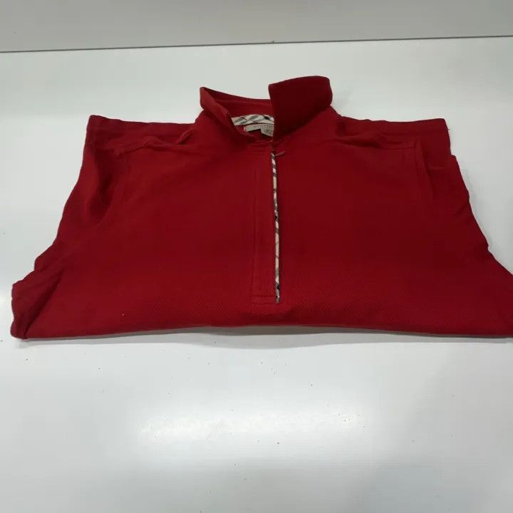Burberry Burberry Casual Stylish Half-Zip Short Sleeve 0079 Size S / US 4 / IT 40 - 6 Thumbnail
