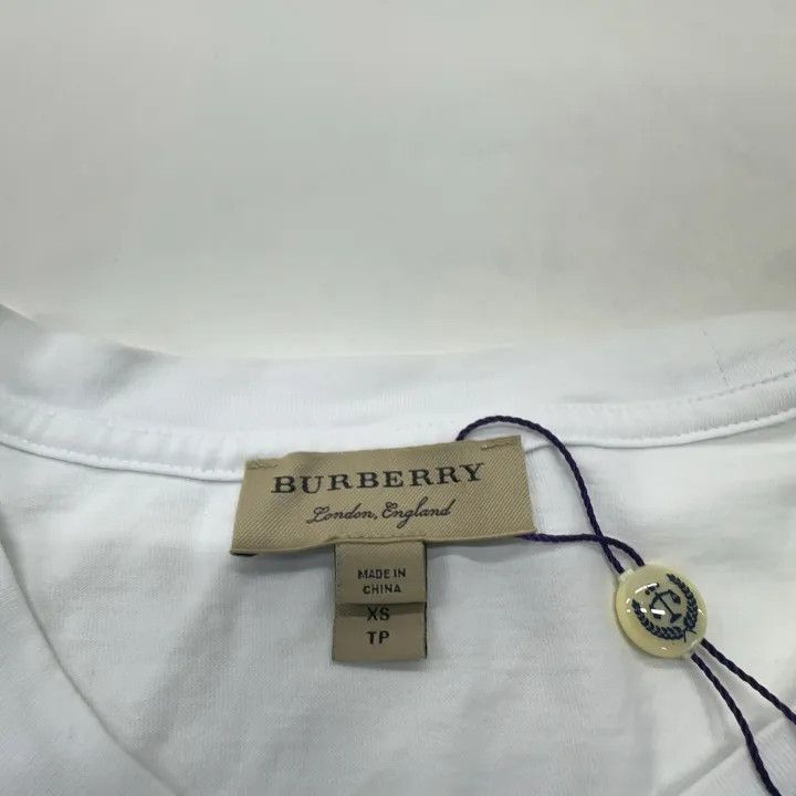 Burberry Burberry Classic Logo Embroidered Short Sleeve Tee 0079 Size XS / US 0-2 / IT 36-38 - 3 Thumbnail