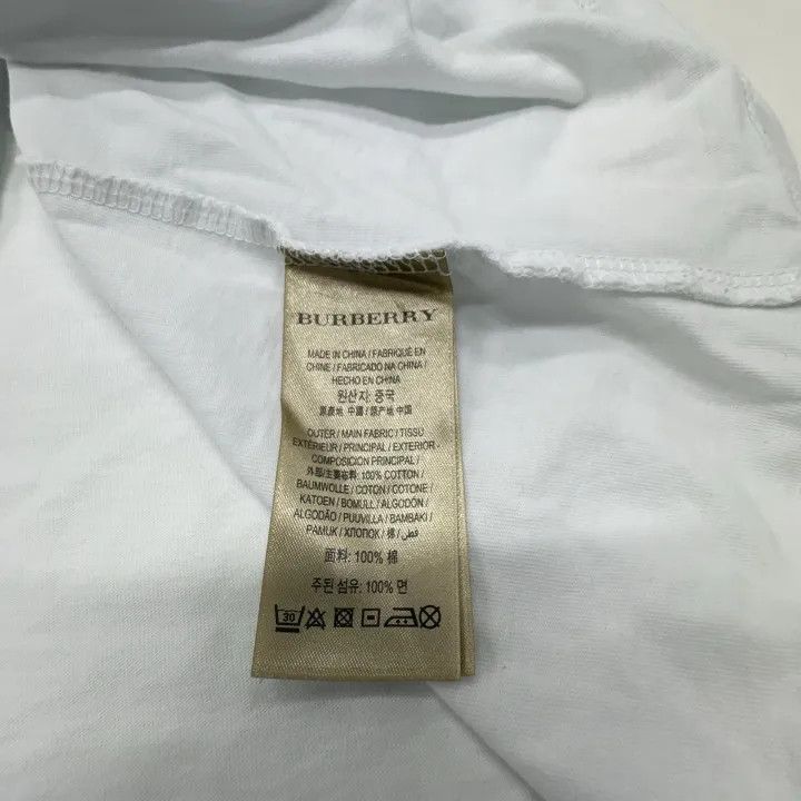Burberry Burberry Classic Logo Embroidered Short Sleeve Tee 0079 Size XS / US 0-2 / IT 36-38 - 4 Thumbnail