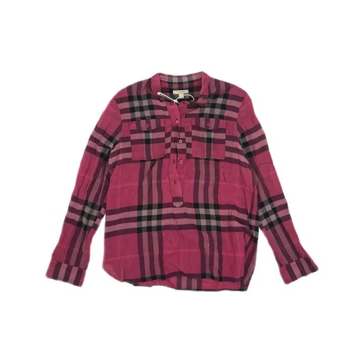 Burberry Burberry Casual Stylish Plaid Button-Up Shirt 0079 Size L / US 10 / IT 46 - 2 Thumbnail