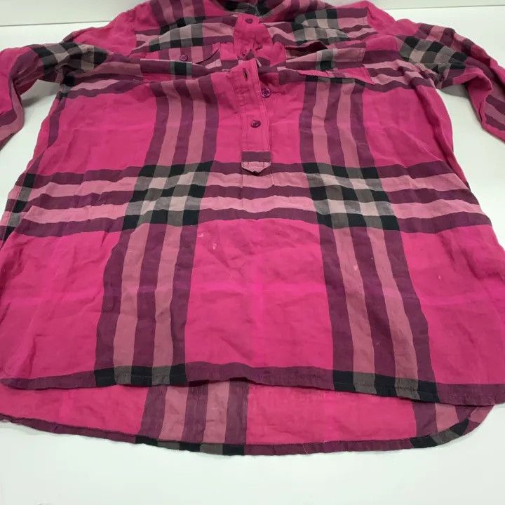 Burberry Burberry Casual Stylish Plaid Button-Up Shirt 0079 Size L / US 10 / IT 46 - 6 Thumbnail