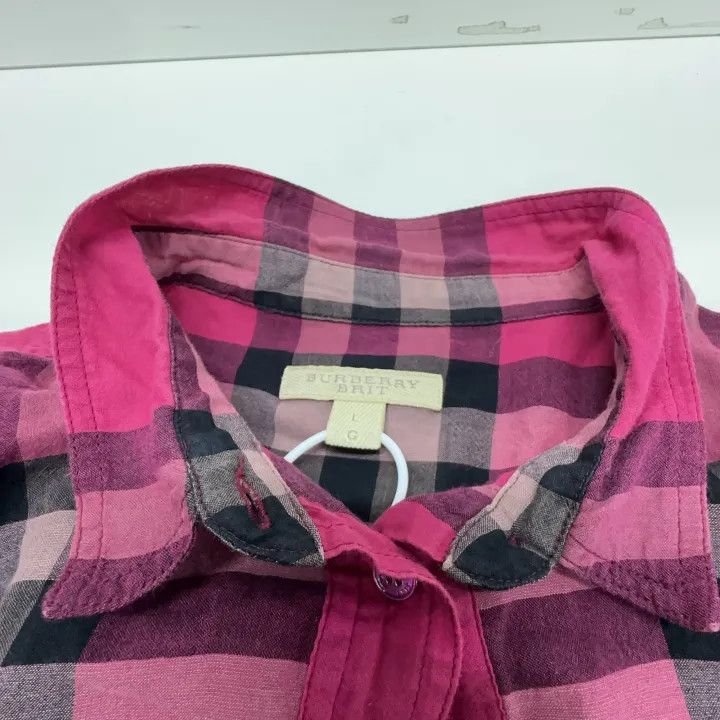 Burberry Burberry Casual Stylish Plaid Button-Up Shirt 0079 Size L / US 10 / IT 46 - 5 Thumbnail