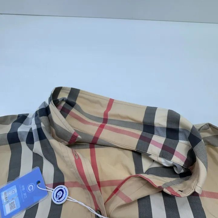 Burberry Burberry Brown Check Button-Up Shirt 0079 Size L / US 10 / IT 46 - 5 Thumbnail