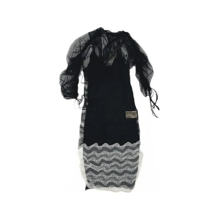 Burberry Burberry Long Sleeve Lace Midi Dress 0079 Size XS / US 0-2 / IT 36-38 - 2 Thumbnail