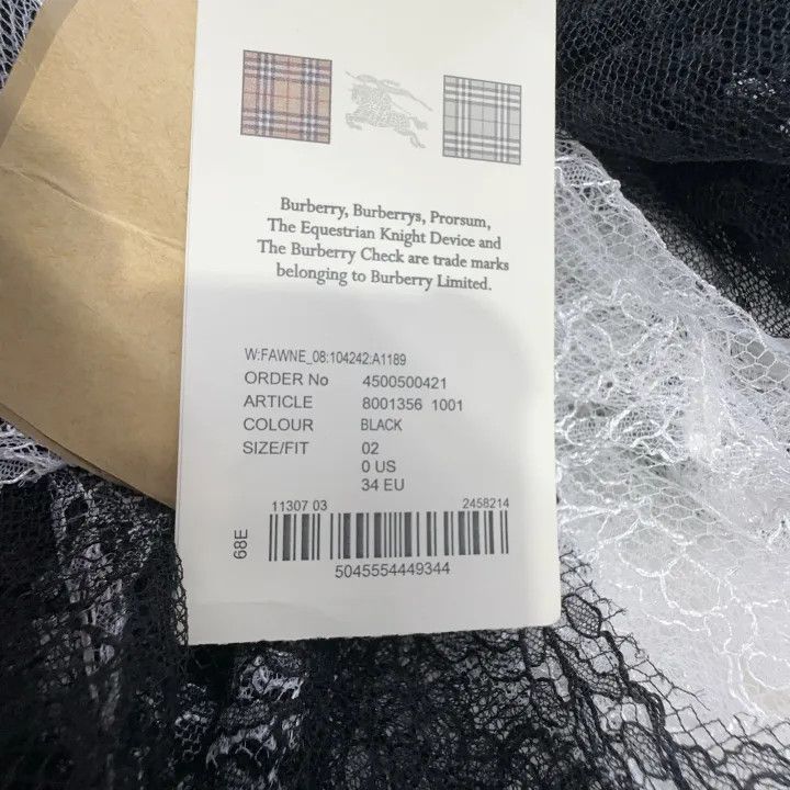Burberry Burberry Long Sleeve Lace Midi Dress 0079 Size XS / US 0-2 / IT 36-38 - 5 Thumbnail