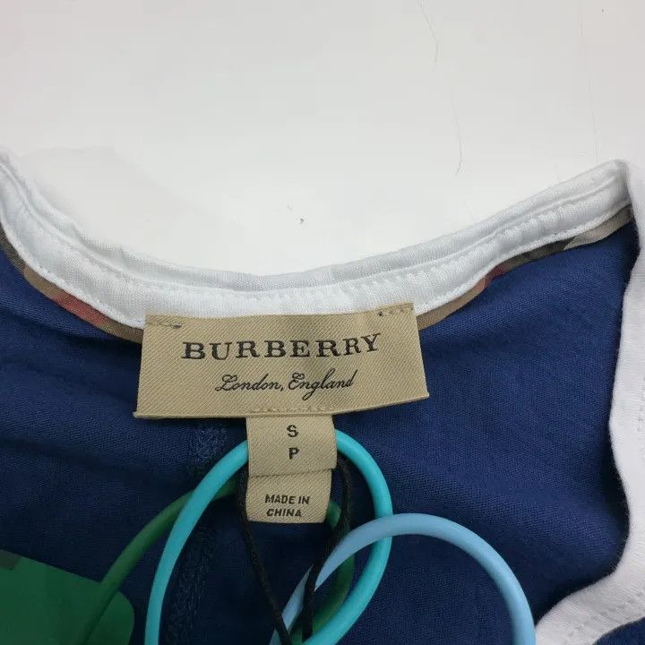 Burberry Burberry Color Logo Embroidered Short Sleeve T-shirt 0079 Size S / US 4 / IT 40 - 4 Thumbnail