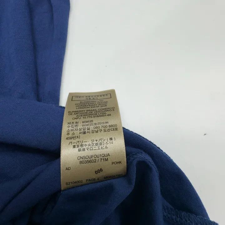 Burberry Burberry Color Logo Embroidered Short Sleeve T-shirt 0079 Size S / US 4 / IT 40 - 3 Thumbnail