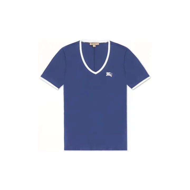 Burberry Burberry Color Logo Embroidered Short Sleeve T-shirt 0079 Size S / US 4 / IT 40 - 2 Thumbnail