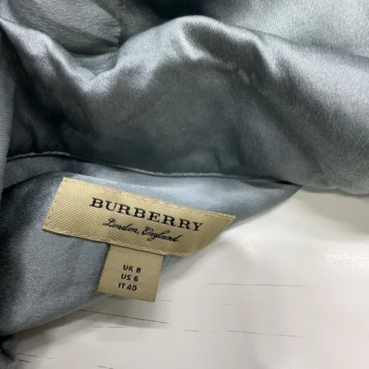 Burberry Burberry Short Sleeve Long Dress in Gray 0079 Size M / US 6-8 / IT 42-44 - 2 Thumbnail