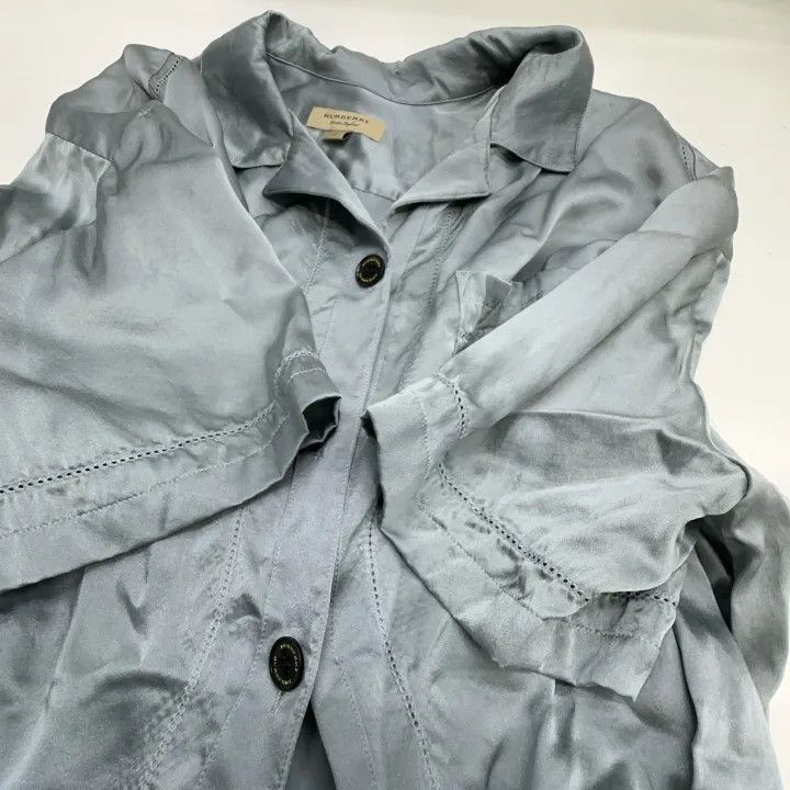 Burberry Burberry Short Sleeve Long Dress in Gray 0079 Size M / US 6-8 / IT 42-44 - 4 Thumbnail