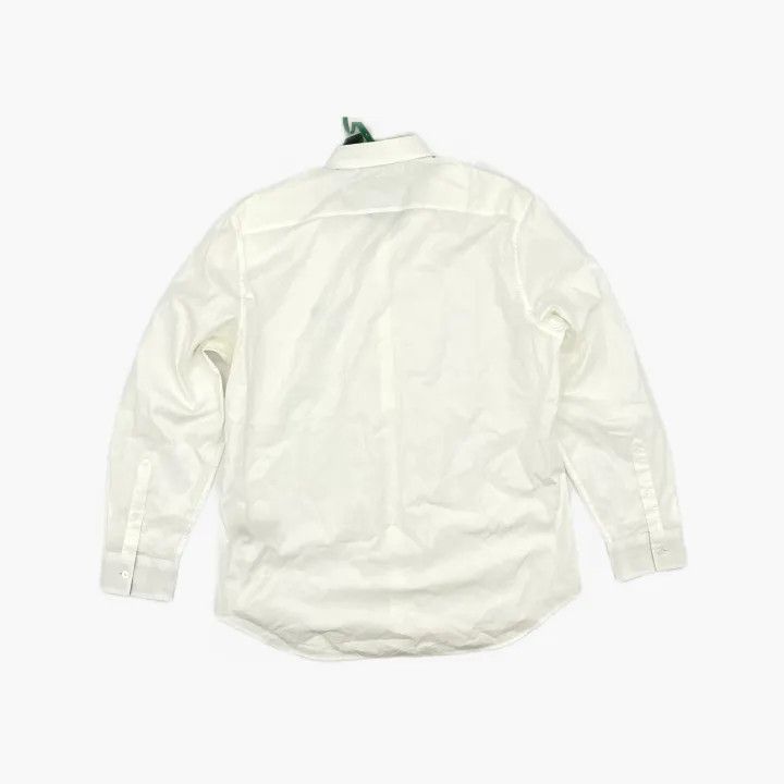 Burberry Burberry White Long Sleeve Shirt with Logo 0079 Size L / US 10 / IT 46 - 3 Thumbnail