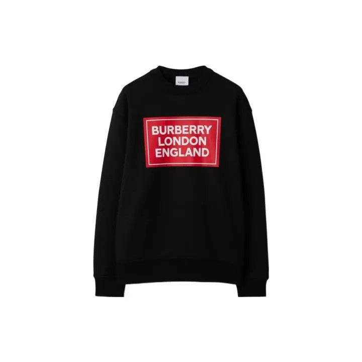 Burberry Burberry Black Logo Sweatshirt for Women 0079 Size L / US 10 / IT 46 - 2 Thumbnail