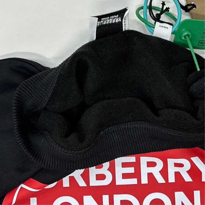 Burberry Burberry Black Logo Sweatshirt for Women 0079 Size L / US 10 / IT 46 - 5 Thumbnail