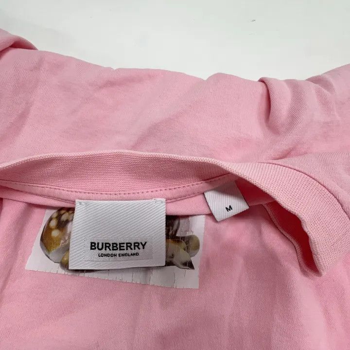 Burberry Burberry Pink Deer Print Short Sleeve T-Shirt 0079 Size M / US 6-8 / IT 42-44 - 4 Thumbnail