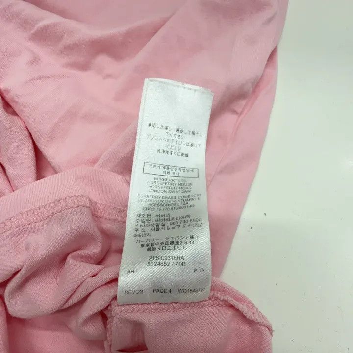 Burberry Burberry Pink Deer Print Short Sleeve T-Shirt 0079 Size M / US 6-8 / IT 42-44 - 5 Thumbnail