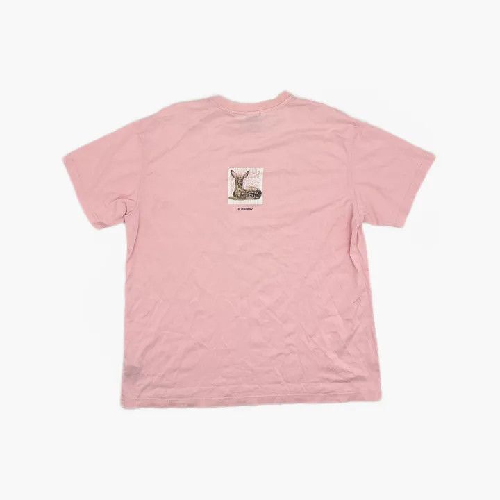 Burberry Burberry Pink Deer Print Short Sleeve T-Shirt 0079 Size M / US 6-8 / IT 42-44 - 3 Thumbnail