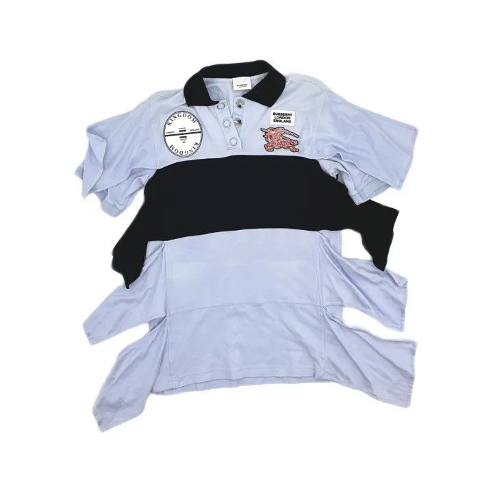 Burberry Burberry Color Block Short Sleeve Top 0079 Size XXS / US 00 / IT 34 - 2 Thumbnail