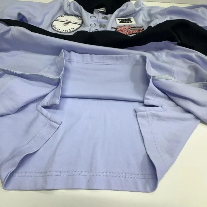 Burberry Burberry Color Block Short Sleeve Top 0079 Size XXS / US 00 / IT 34 - 7 Thumbnail