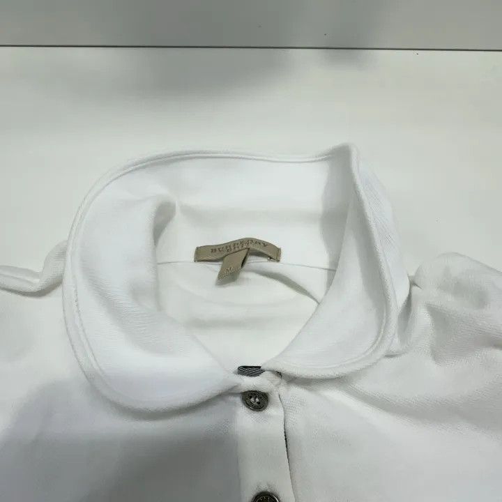 Burberry Burberry White Short Sleeve Polo Shirt 0079 Size M / US 6-8 / IT 42-44 - 6 Thumbnail