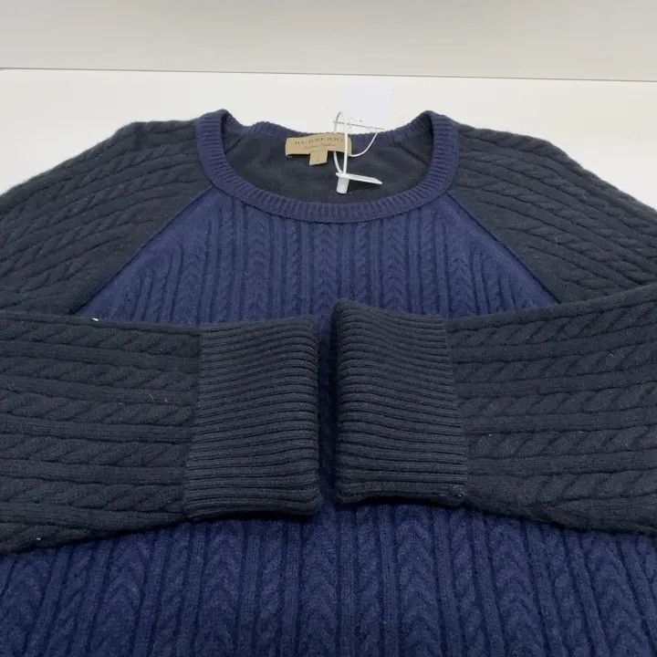Burberry Burberry Crew Neck Color Block Knit Sweater 0079 Size L / US 10 / IT 46 - 8 Thumbnail