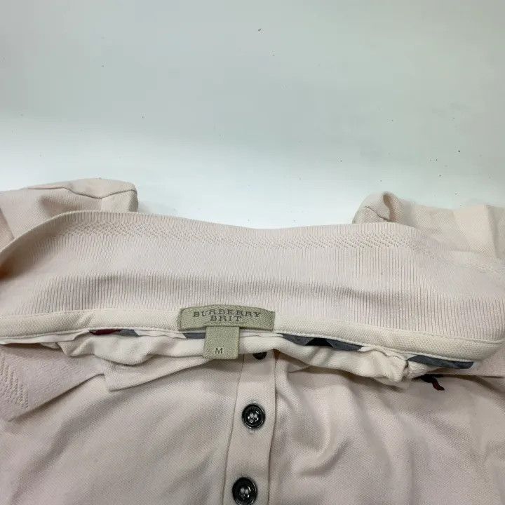 Burberry Burberry Logo Pink Short Sleeve Polo Shirt 0079 Size M / US 6-8 / IT 42-44 - 6 Thumbnail