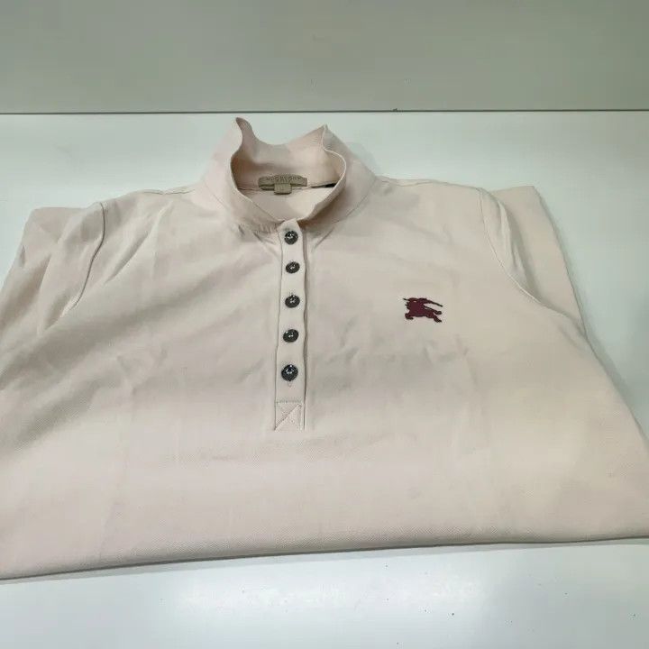 Burberry Burberry Logo Pink Short Sleeve Polo Shirt 0079 Size M / US 6-8 / IT 42-44 - 8 Thumbnail