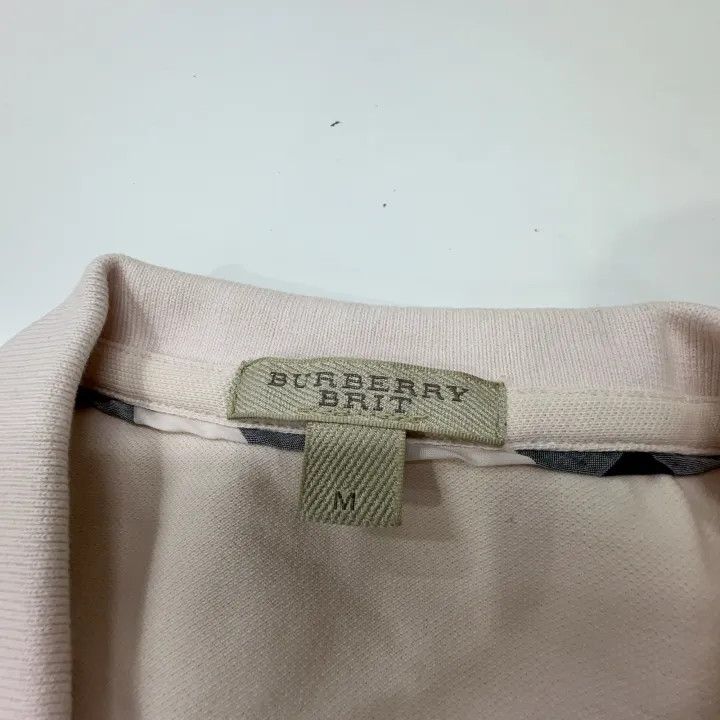 Burberry Burberry Logo Pink Short Sleeve Polo Shirt 0079 Size M / US 6-8 / IT 42-44 - 5 Thumbnail