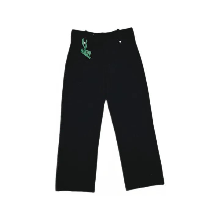 Burberry Burberry SS24 Black Loose Trousers for Women 0079 Size 23" - 2 Thumbnail