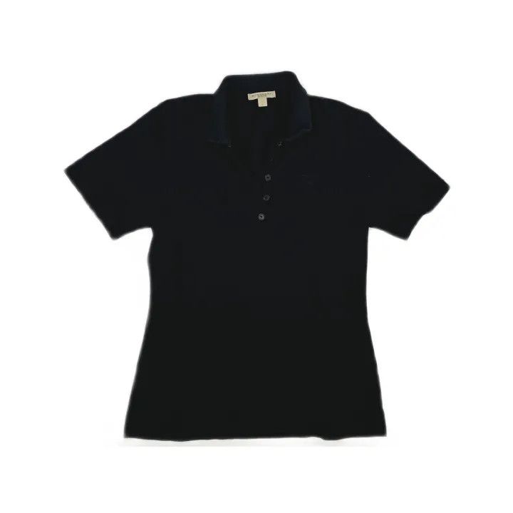 Burberry Burberry Black Short Sleeve Polo Shirt 0079 Size M / US 6-8 / IT 42-44 - 2 Thumbnail