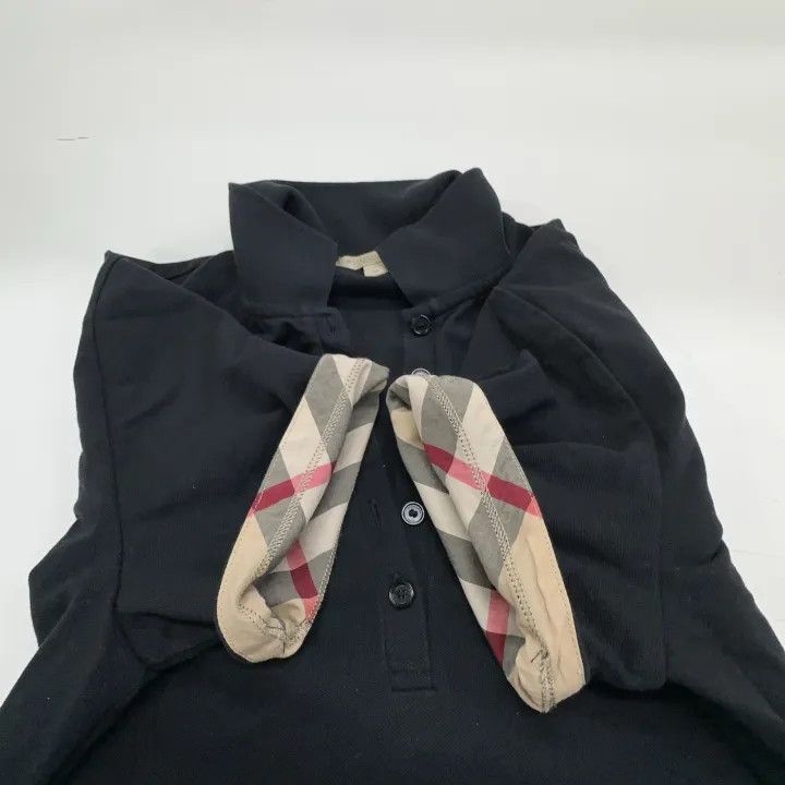 Burberry Burberry Black Short Sleeve Polo Shirt 0079 Size M / US 6-8 / IT 42-44 - 8 Thumbnail