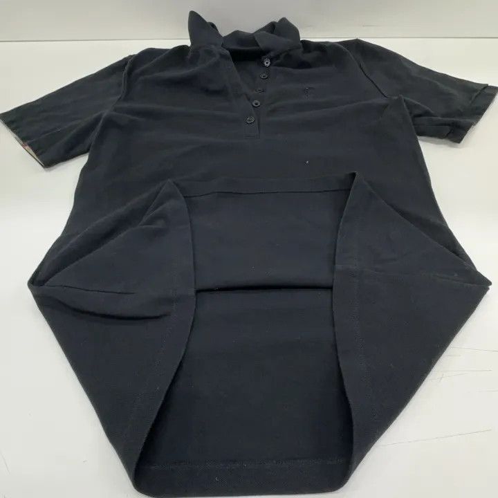 Burberry Burberry Black Short Sleeve Polo Shirt 0079 Size M / US 6-8 / IT 42-44 - 7 Thumbnail