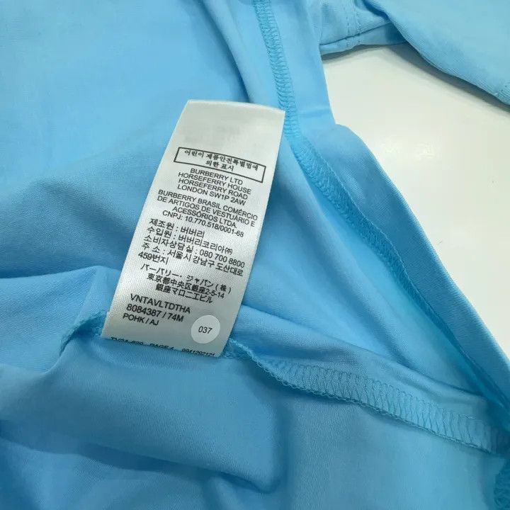 Burberry Burberry Bright Blue Round Neck T-shirt for Women 0079 Size XS / US 0-2 / IT 36-38 - 3 Thumbnail