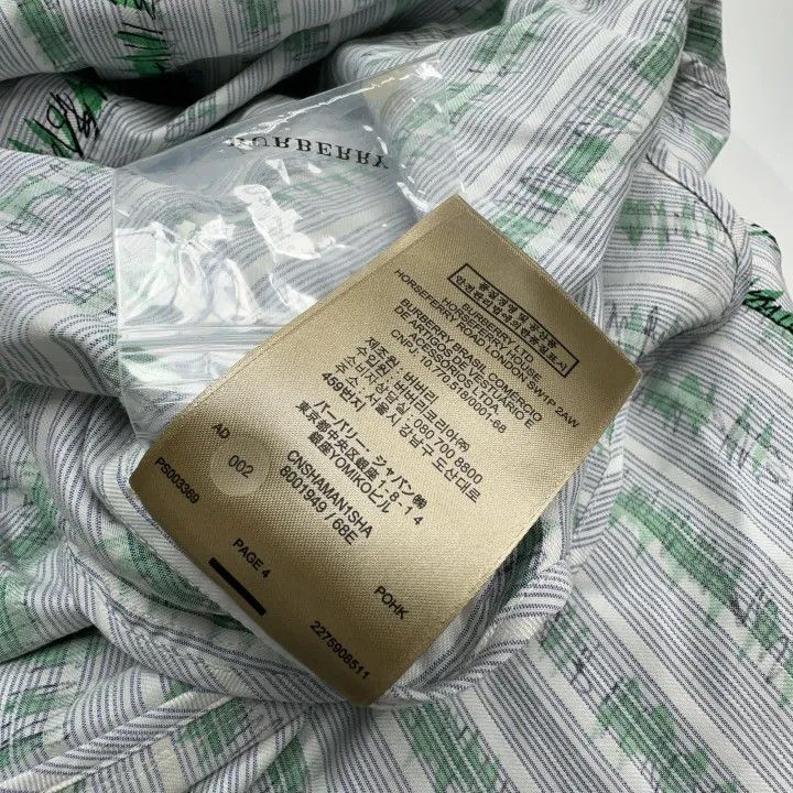 Burberry Burberry Striped Floral Sleeveless Dress 0079 Size S / US 4 / IT 40 - 4 Thumbnail