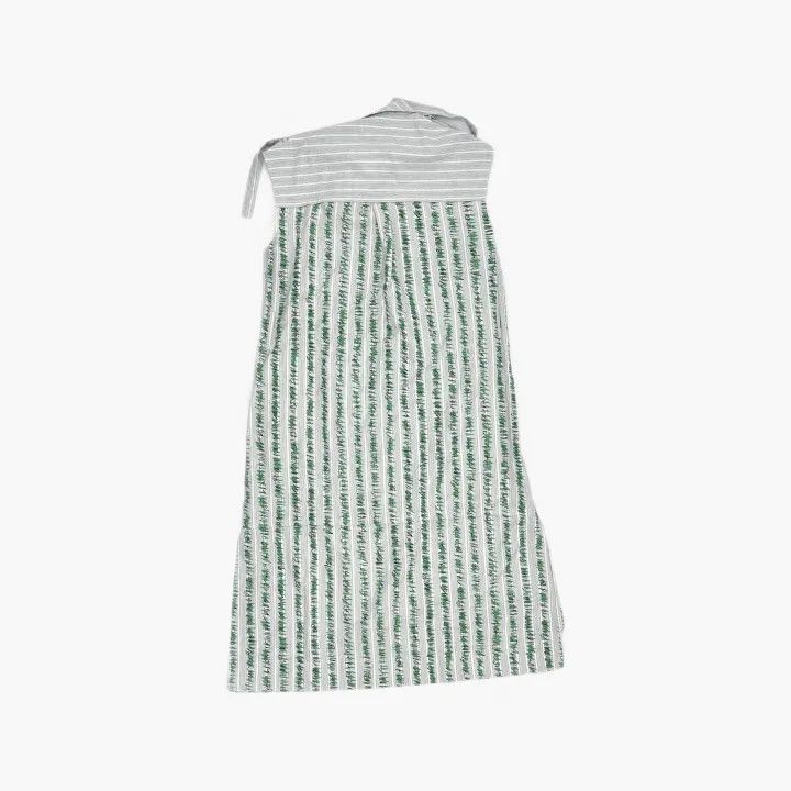 Burberry Burberry Striped Floral Sleeveless Dress 0079 Size S / US 4 / IT 40 - 3 Thumbnail