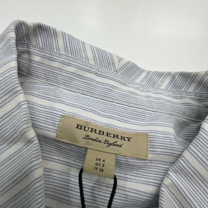 Burberry Burberry Striped Floral Sleeveless Dress 0079 Size S / US 4 / IT 40 - 5 Thumbnail