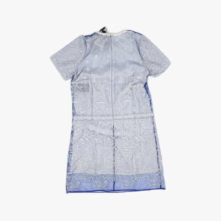 Burberry Burberry Floral Embroidery Short Sleeve Dress 0079 Size M / US 6-8 / IT 42-44 - 3 Thumbnail