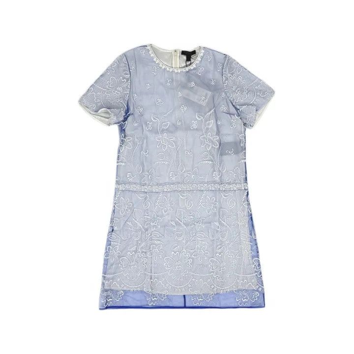 Burberry Burberry Floral Embroidery Short Sleeve Dress 0079 Size M / US 6-8 / IT 42-44 - 2 Thumbnail