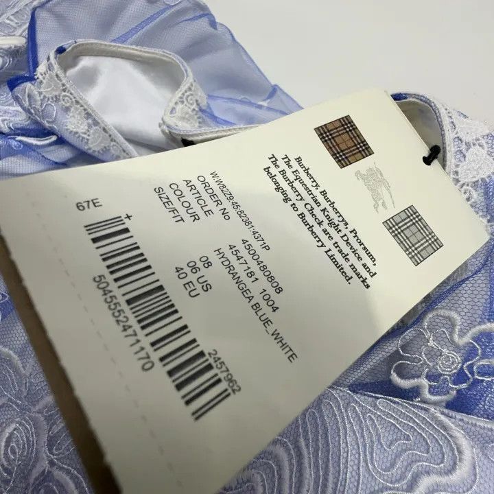 Burberry Burberry Floral Embroidery Short Sleeve Dress 0079 Size M / US 6-8 / IT 42-44 - 6 Thumbnail