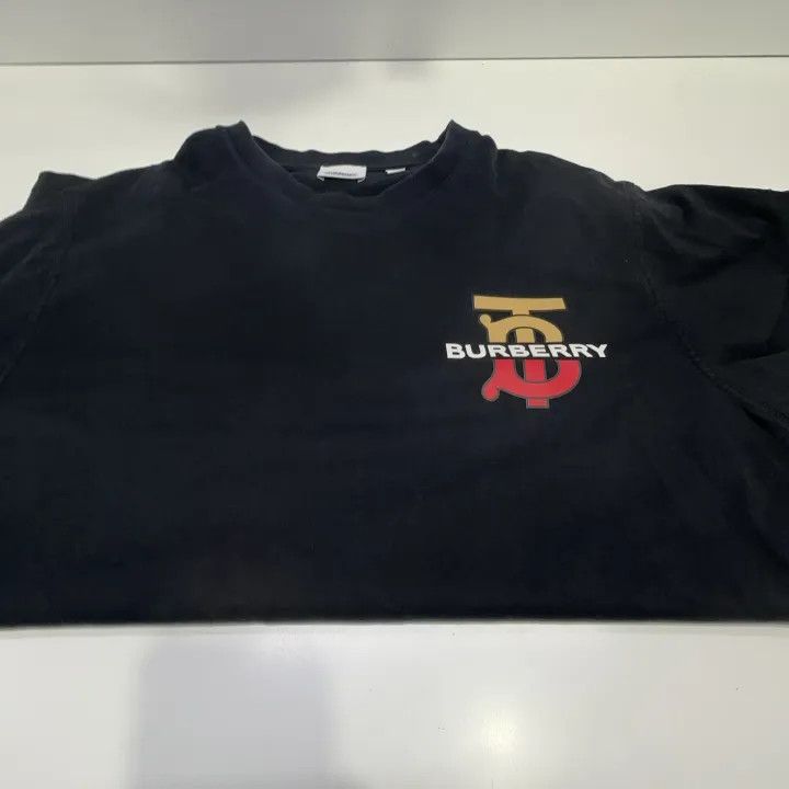 Burberry Burberry Color Block Logo Short Sleeve T-shirt 0079 Size M / US 6-8 / IT 42-44 - 9 Thumbnail