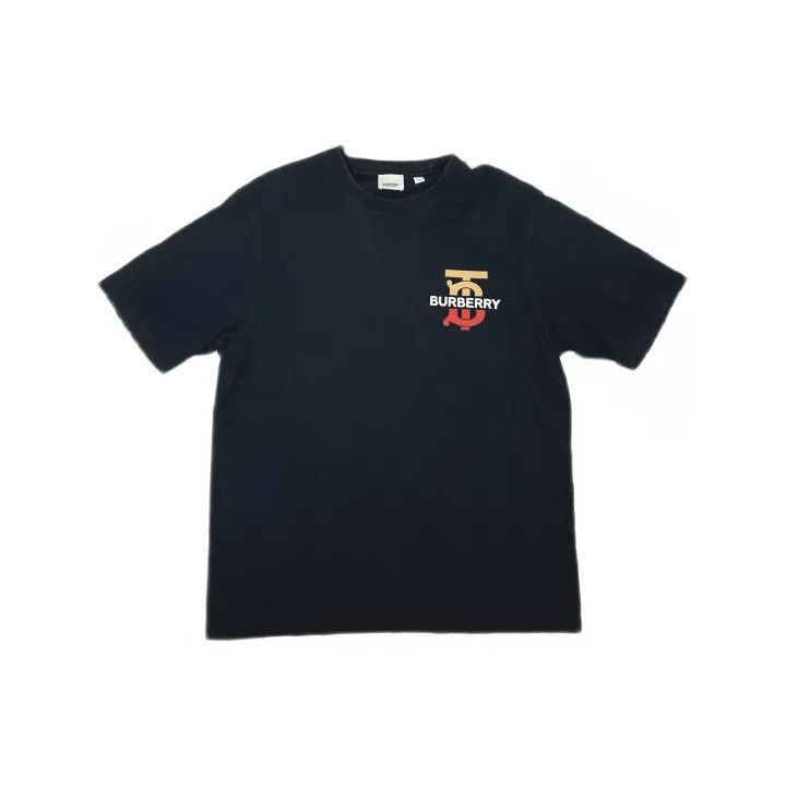 Burberry Burberry Color Block Logo Short Sleeve T-shirt 0079 Size M / US 6-8 / IT 42-44 - 2 Thumbnail