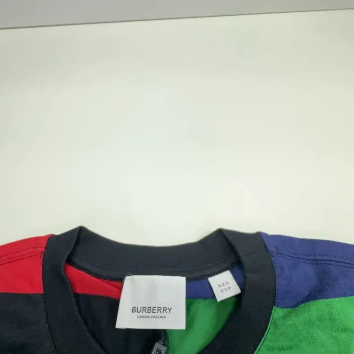 Burberry Burberry Color Block Short Sleeve T-Shirt 0079 Size XXS / US 00 / IT 34 - 4 Thumbnail